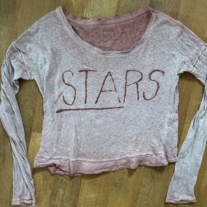 Free People Stars long sleeve tee S